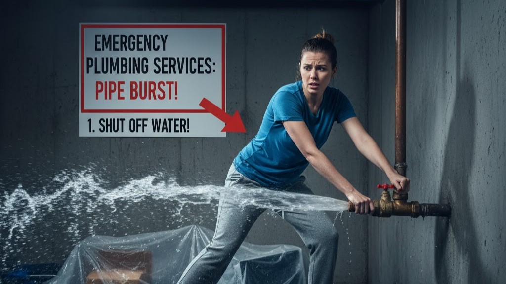 Emergency Plumbing Services: What to Do When a Pipe Bursts